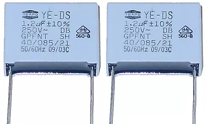 Kaufen 4 MKP Kondensatoren 1,2µF 250Volt ~  RM 22,5mm • 3.99€