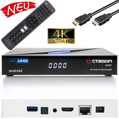 Kaufen OCTAGON SPIRIT 4K UHD HDR10+ ANDROID TV MEDIA STREAMING BOX 5G WiFi BLUETOOTH • 109€
