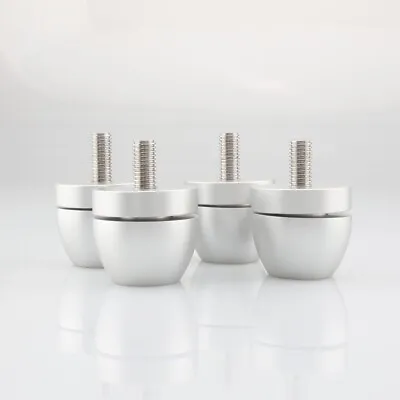 Kaufen 4 Silber Hifi Lautsprecher Spike Ständer Audio Isolierung Füße Stoßfester Nagel • 19.04€