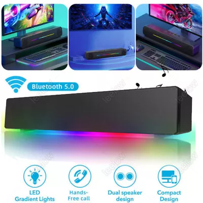 Kaufen Soundbar Wireless Bluetooth Subwoofer Lautsprechersystem Surround TV PC Heimkino • 23.99€
