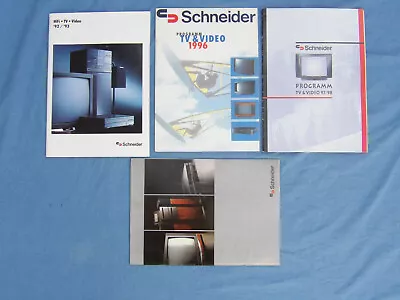 Kaufen 4 Schneider Kataloge - HiFi, TV, Video - 1992/1993, 1996, 1997/1998 Und ??? • 20€