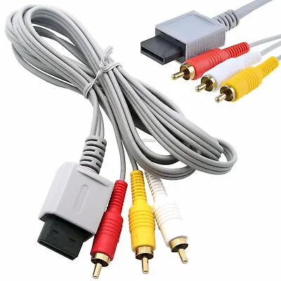 Kaufen TV AV Kabel RGB 1,8m Wii TV Fernseher TV Kabel Anschluss Wii Cinch Audio NEU • 6.79€