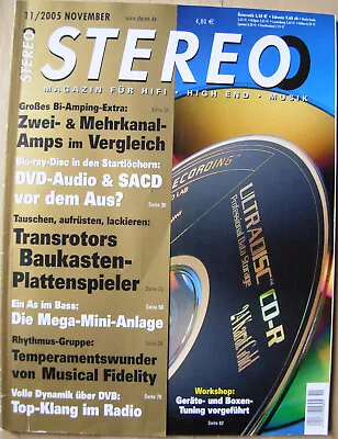 Kaufen Stereo 11/05 MBL 116, Sonics Anima, Visaton Vox 301, Musical Fidelity A 5 / CD 5 • 4€