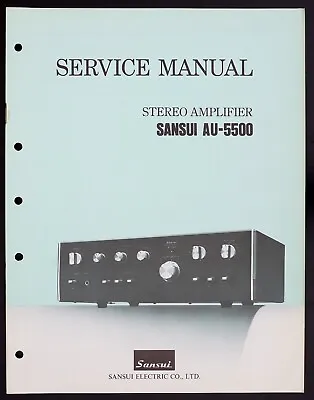 Kaufen Original SANSUI AU-5500 Stereo Amplifier Service-Manual/Diagram/Parts List O151 • 22.50€