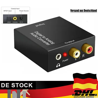 Kaufen Digital Optisch Toslink Koaxial Auf Analog RCA Audio Konverter Adapter Kabel L/R • 12.78€