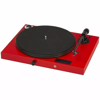 Kaufen Pro-Ject Plattenspieler Juke Box E Rot Ortofon OM5e + Verstärker + Bluetooth • 549€