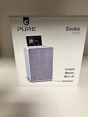 Kaufen Pure Evoke Spot Heimradio Cotton White Internetradio Bluetooth WLAN DAB+ UKW NEU • 119€