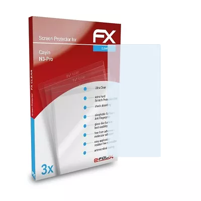 Kaufen AtFoliX 3x Displayschutzfolie Für Cayin N3-Pro Schutzfolie Klar Folie • 7.69€