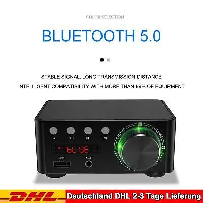Kaufen HiFi Mini Bluetooth 5.0 Digital Power Sound Verstärker Stereo Audio Receiver E1 • 35.99€