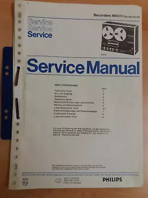 Kaufen Service Manual Philips N 4511 • 20.50€