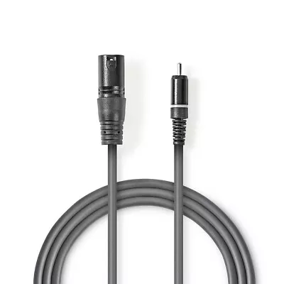 Kaufen XLR-Audiokabel 3-Pol-Stecker Cinch Stecker 3m RCA Adapter Kabel Chinch Musik HQ • 14.90€