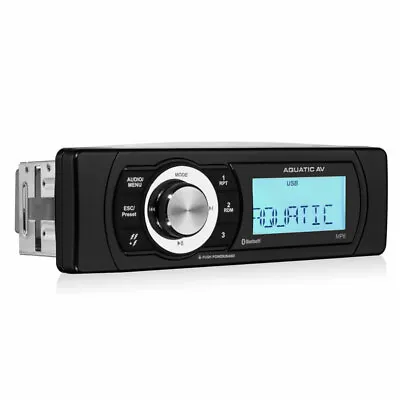 Kaufen AQUATIC AV MP6 Radio Stereo Für Boot Nautisch Wasserdicht IP65 Bluetooth Mp3 • 212.02€