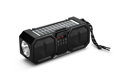 Kaufen Denver BTG-158 Solar BT-Lautsprecher Mit Radio Schwarz 80W MP3 USB Audio NEU • 18.90€