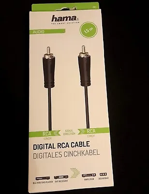 Kaufen Hama 1:1 Koaxial Audio RCA / Digital Cinch-Kabel - 1,5 Meter • 3.99€