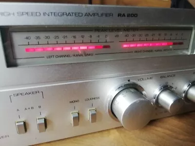Kaufen Telefunken RA200 High Speed Integrated Stereo Amplifier Verstärker RA 200 Silber • 199.99€