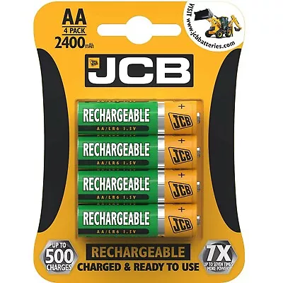 Kaufen JCB AA Wiederaufladbare Batterien 2400mAh Hohe Kapazität 4er-Pack Vorinstalliert  • 7.45€