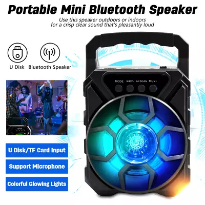 Kaufen Bluetooth Lautsprecher Subwoofer Mit HIFI-USB/SD/FM-Radio RGB Partylichter KARAO • 13.41€