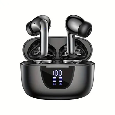 Kaufen Bluetooth Kopfhörer Kabellos In Ear Kopfhörer IPX7 HDMikrofon Stromdisplay USB-C • 37.49€