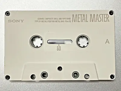 Kaufen Neuwertige Sony Metal Master 60 MC Audio Cassette Musik Kassette • 89€