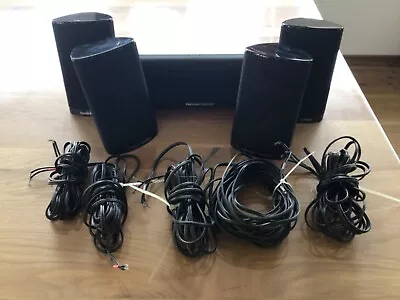 Kaufen Harman Kardon  HKTS7BQ Lautsprecher Boxen In Schwarz Gebraucht Mit Kabel • 59€