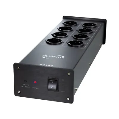 Kaufen Dynavox X4100 B HIFI Netzfilter 8-fach Steckdosenleiste Mehrfachsteckdose Black • 138.38€