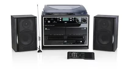 Kaufen Kompaktanlage DAB+ Plattenspieler Radio Kassette CD USB SD MP3 Encodingfunktion • 119.95€