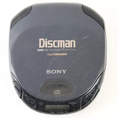 Kaufen Tragbarer CD Player Recorder Sony Sony Discman D-155 Schwarz Defekt • 22.99€