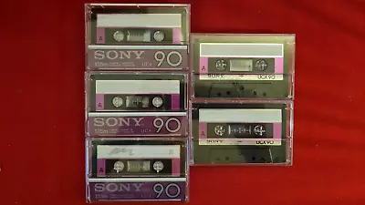 Kaufen Audiokassetten► SONY UCX 90 ◄Tapedeck Music Cassette 5 Stück! Sehr Gut/gut! • 1.50€