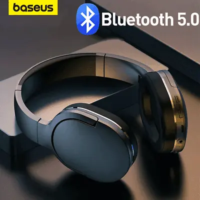 Kaufen Baseus Bluetooth Kopfhörer On-Ear Headset Stereo Bass Kopfhörer HiFi Ohrhörer • 27.59€