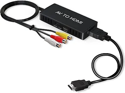Kaufen RCA Auf HDMI, AV Zu HDMI Adapter, 1080P Composite CVBS AV Zu HDMI Video Audio  • 13.99€