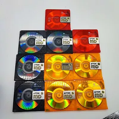 Kaufen 10 Stück TDK Recordable Minidisc MD Mini Disc Minidisk - 74 Min. Vom Händler • 39.99€
