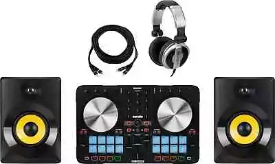 Kaufen Reloop Beatmix 2 MK2 Einsteiger Set Lautsprecher Paar DJ-Kopfhörer Cinch Kabel • 375€