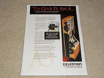 Kaufen Celestion A3 Lautsprecher Ad, 1997, Artikel, 1 Page, Innen Blick, Rahmen It • 7.89€