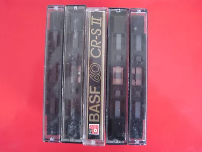 Kaufen MB23 5x BASF CRS II 90, 60 Audio Kassette, Leer Kassette, MC, Musik Cassette • 5.55€