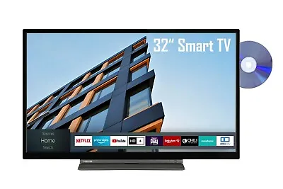 Kaufen Toshiba 32 Zoll Fernseher HD Smart TV Mit Triple-Tuner & DVD Player Gebraucht • 169.99€