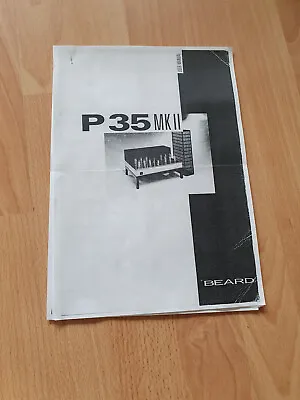 Kaufen Beard P35 Mk2 - RöhrenEndstufe Mehr Seitiges Manual  • 1€