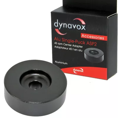 Kaufen Dynavox Aluminium Single-Puck ASP2 Schwarz 7  Single Adapter • 8.90€