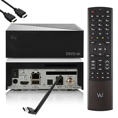 Kaufen VU Zero 4K SE Ultra HD HDR Sat PVR Receiver, Smart HbbTV, Mediathek, 150 WiFi • 159.90€