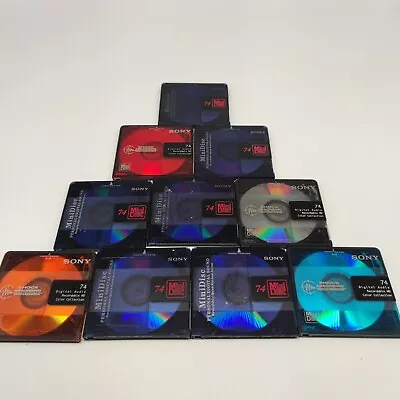 Kaufen 10x MDs Mix Minidisc MD 74 Minidisk BLANKDISC Leer  74 Min. Bespielt Händler • 41.99€