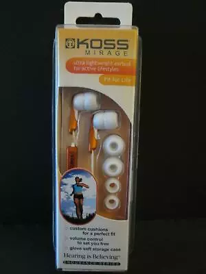 Kaufen Koss Mirage In Ear  Stereo-Kopfhörer Orange, Incl Lautst. Regler Und Tasche OVP • 9.99€
