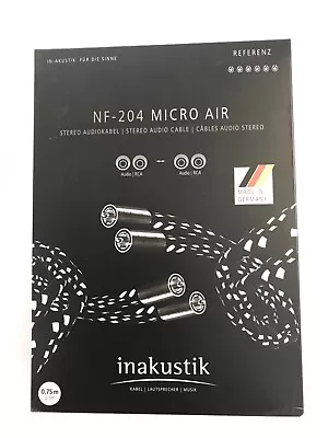 Kaufen Inakustik Audiokabel 0,7m REFERENZ NF-204 Micro Air RCA Kabel Stereo Set NP 320€ • 49.50€