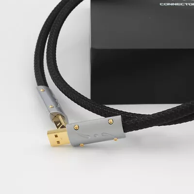 Kaufen Audiophile Viborg UC01 HI-End Versilbert OFC USB DAC Hifi Audio Kabel USB A-B • 141.31€