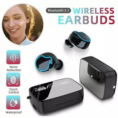 Kaufen TWS 8D Kopfhörer Bluetooth 5.0 Touch Control Wireless In-Ear Ohrhörer Headset DE • 15.99€