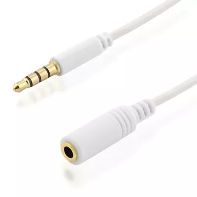 Kaufen 3m Aux Kopfhörer Kabel Verlängerungskabel 3,5mm Klinke Buchse Stecker Weiß • 5.99€