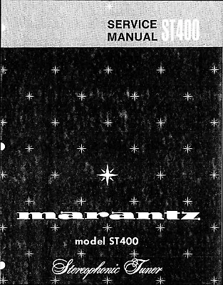 Kaufen Service Manual-Anleitung Für Marantz ST-400  • 10€