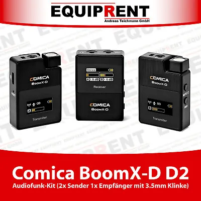 Kaufen Comica BoomX-D D2 Audio Funkstrecke 2x Sender 1x Empfänger 3.5mm Klinke (EQX18) • 275.89€