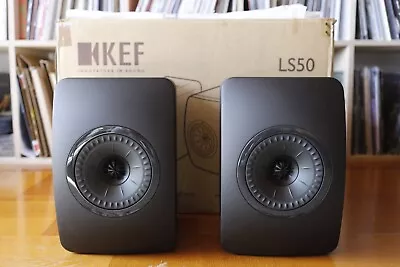 Kaufen KEF LS50 Black Edition (Paar), Schwarz - Sehr Guter Zustand! • 333€