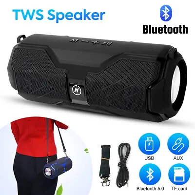 Kaufen Tragbarer Bluetooth Lautsprecher Stereo Subwoofer TWS Musicbox USB FM Party DE • 19.99€