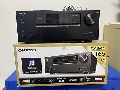 Kaufen Onkyo TX-NR686 4K HDCP2.2 Dolby Atmos Vision DTSX 7.2 AV Receiver • 445€
