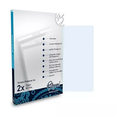Kaufen Bruni 2x Folie Für Cayin N3-Pro Schutzfolie Displayschutzfolie • 5.39€